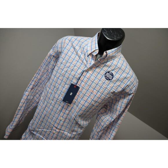 Izod Dress Shirt Long Sleeve Casual Button Up Plaid Mens Size Medium NWT - Picture 4 of 12